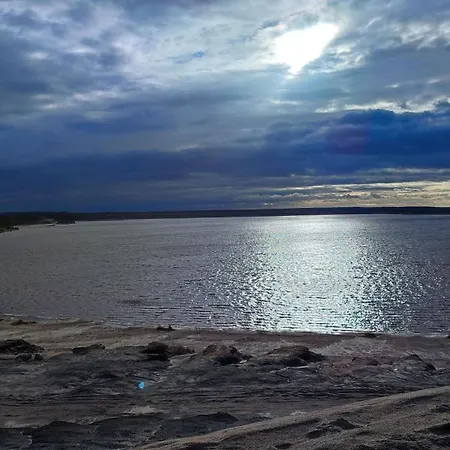 펜션 Holzhaus Am Bergheider